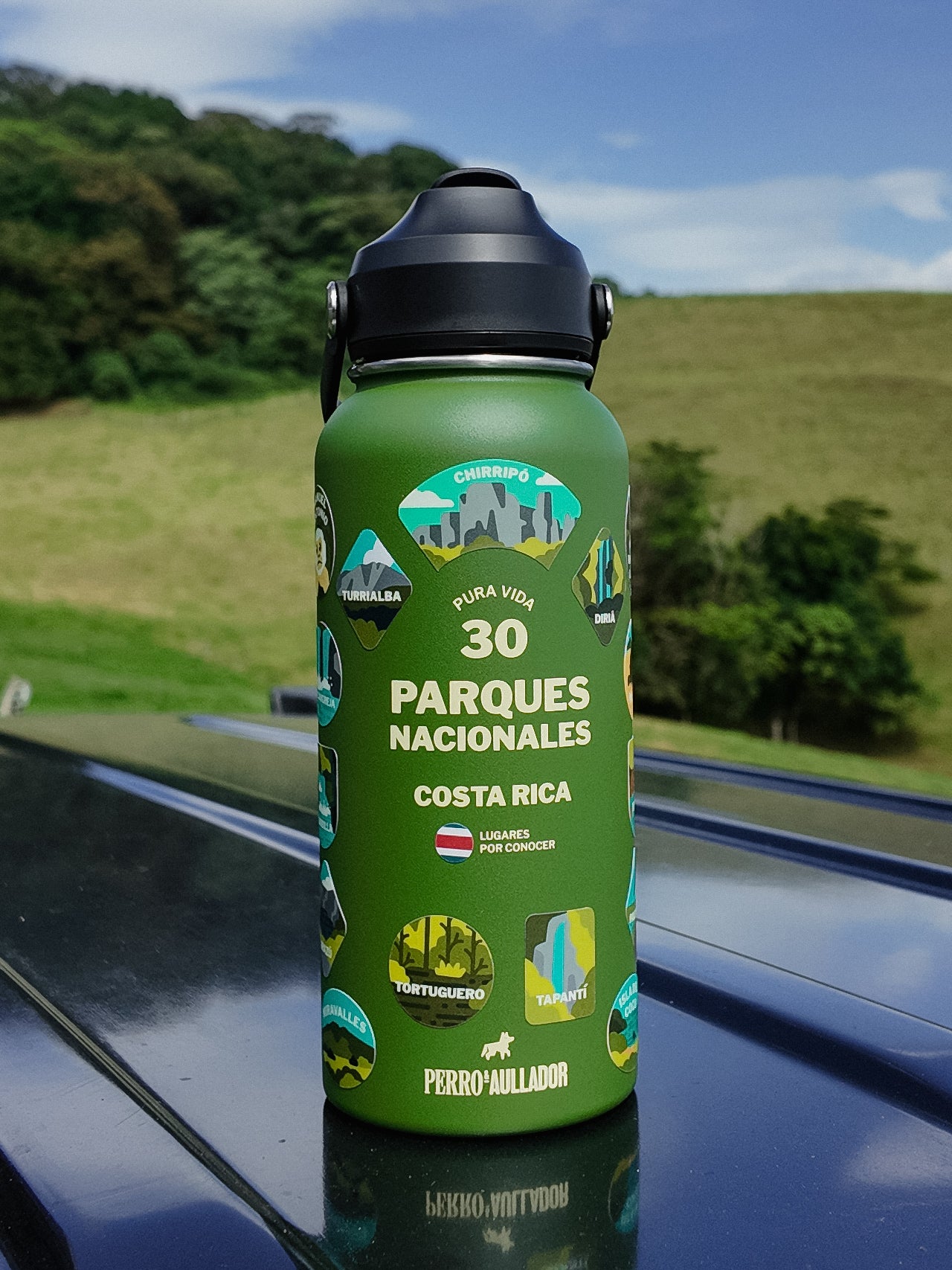 Botella Parques Nacionales CR Verde