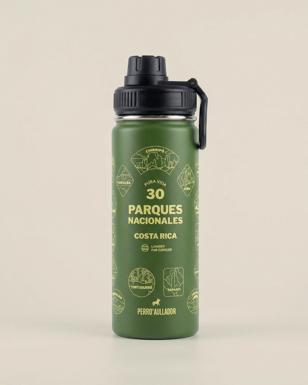 Botella Parques Nacionales CR Verde 532ml